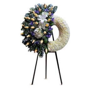 Corona Media Luna Amarilla - Iris